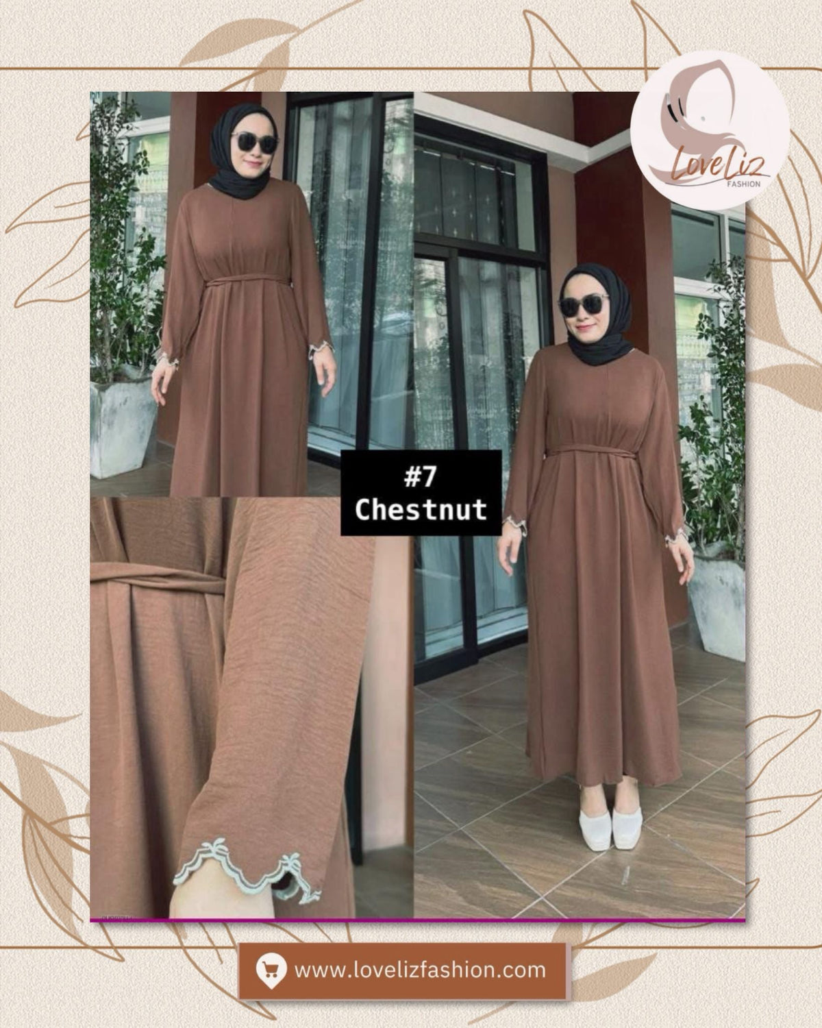 Long Dress Hand Embroidery (LDR_0326/009) (#P232KNG)