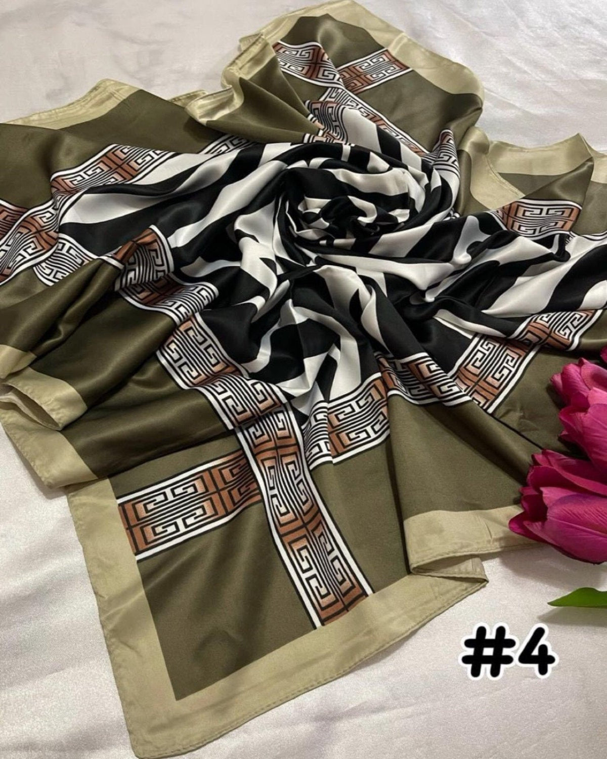 Bawal Satin Printed (BAWL- 1034) Chic & Elegant - Essentials Wear for Muslimah Woman’s Wardrobe
