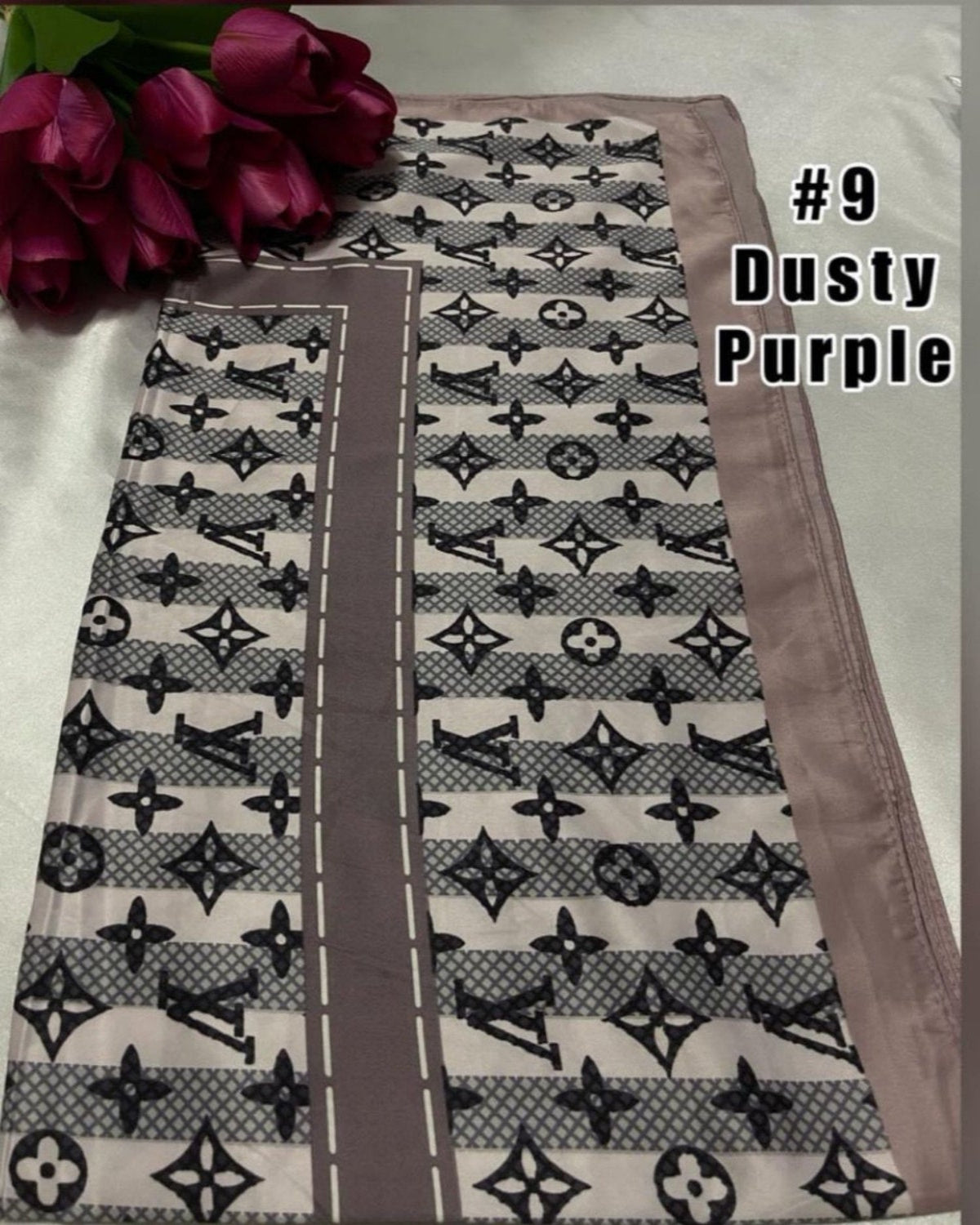 Bawal Satin Printed (BAWL- 1034) Chic & Elegant - Essentials Wear for Muslimah Woman’s Wardrobe
