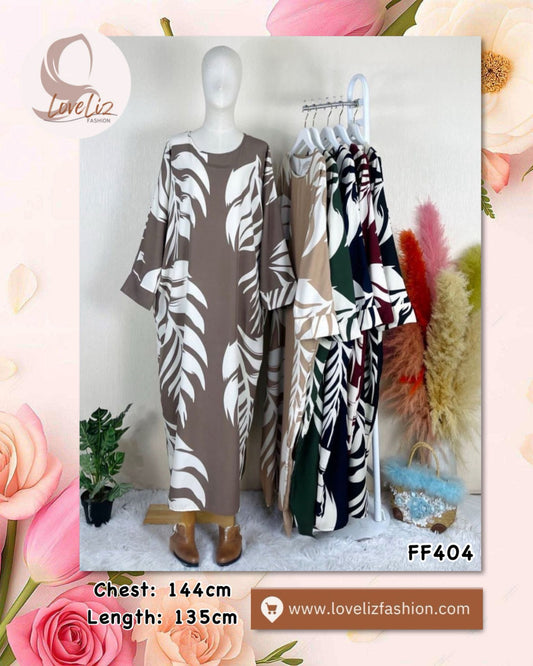 Long Printed Dress (LODR- 1007/3(C)) (#FFKNG)