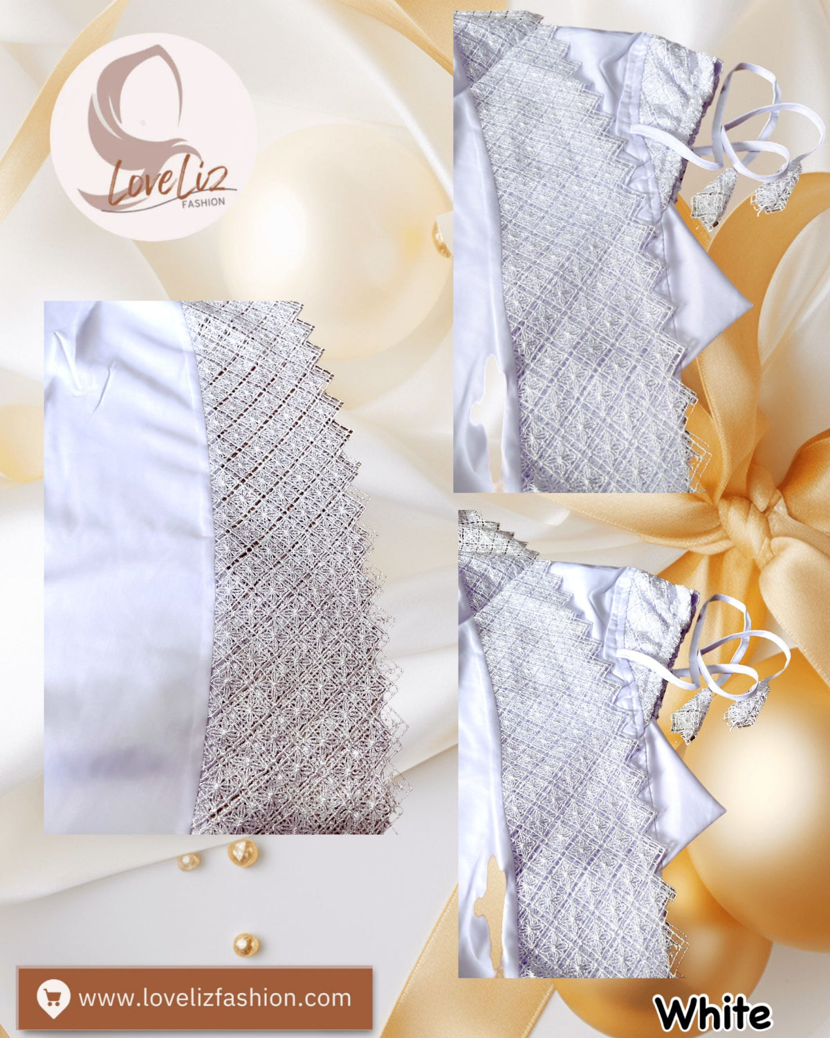 Telekung Cotton Lace (TLKG- 1032) (#AT)