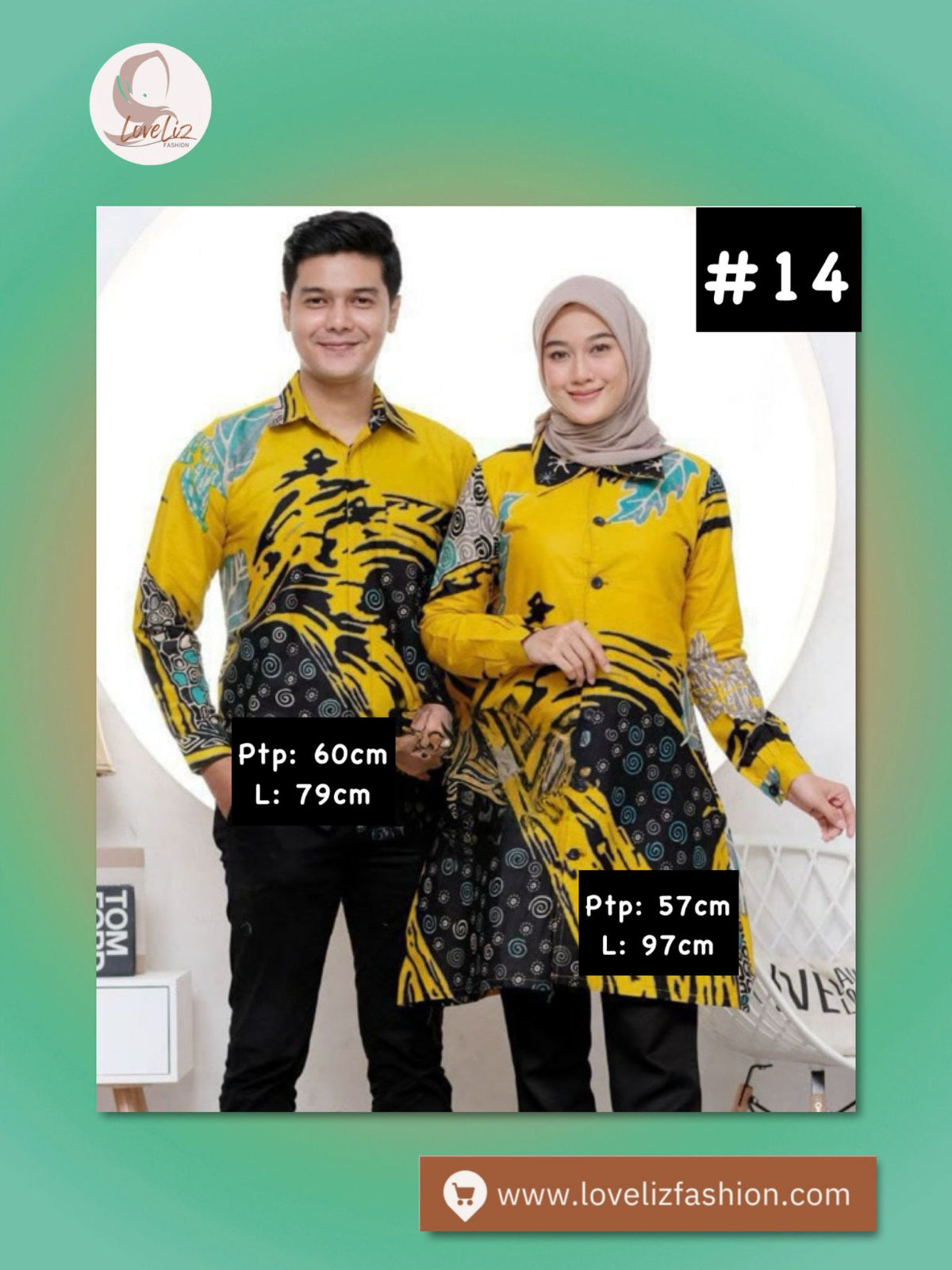 Batik Couple Sets (BCS- 1001) (#AAT)
