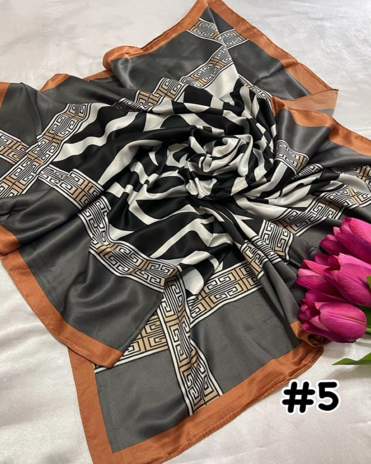 Bawal Satin Printed (BAWL- 1034) Chic & Elegant - Essentials Wear for Muslimah Woman’s Wardrobe