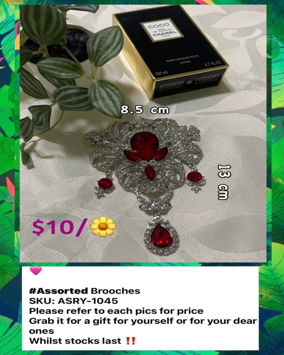 Assorted Brooches (ASRY- 1045/1056) (#KN7)