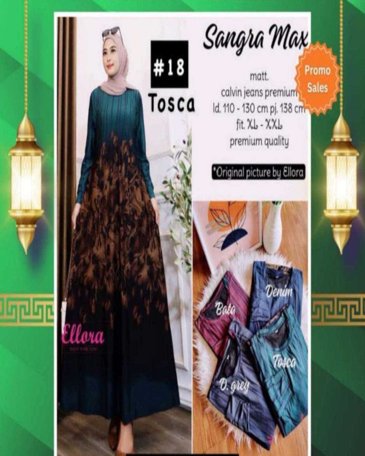 Assorted Maxi Dress (GAMIS- 1008) (#PE) - Your Go-To Maxi Dress