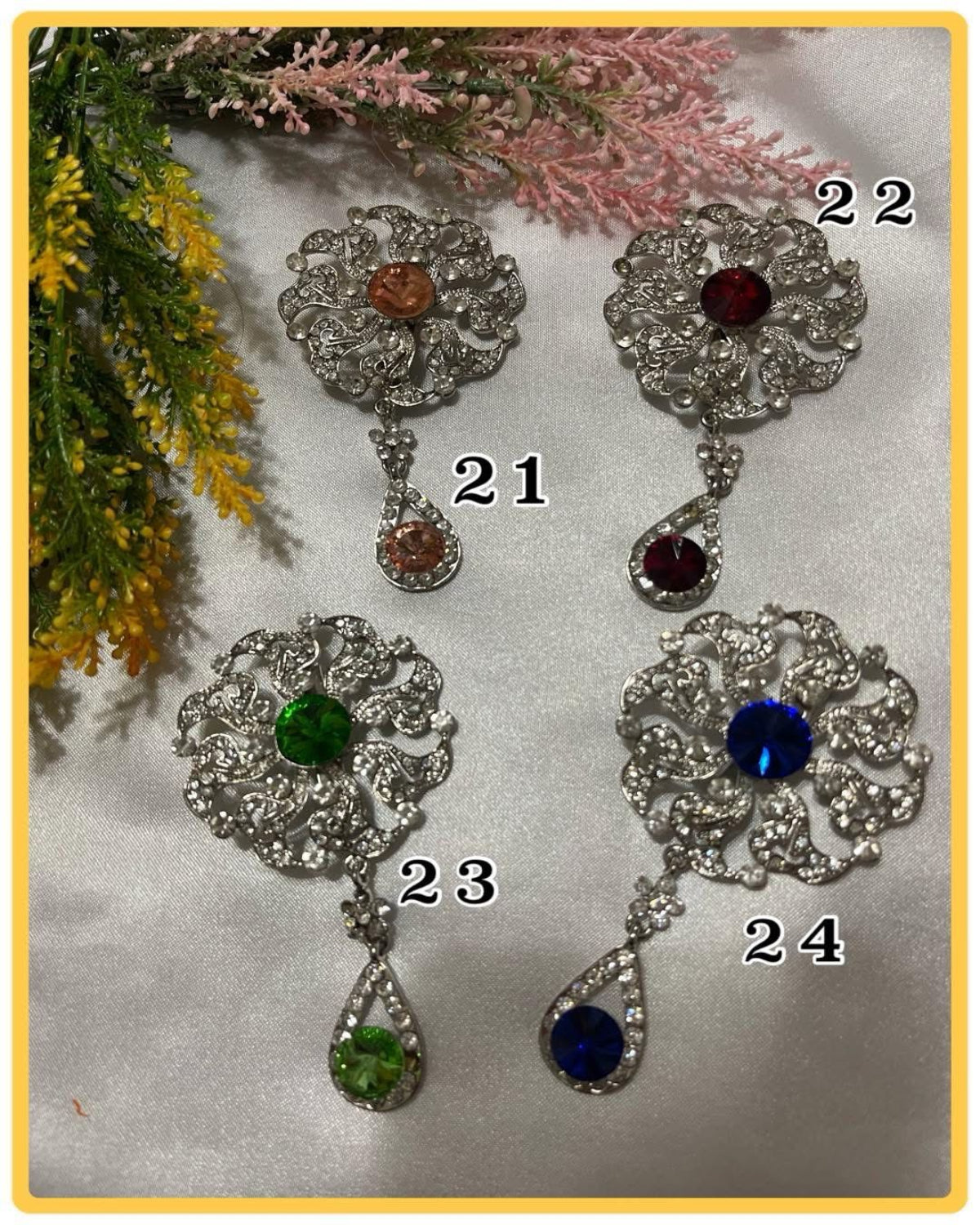 Assorted Brooches (ASRY- 1045/1056) (#KN7)