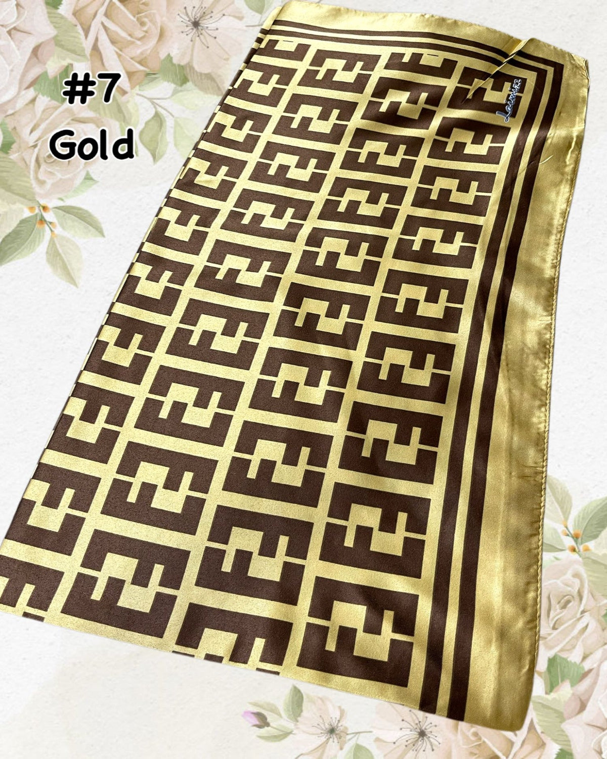 Bawal Satin Printed (BAWL- 1034) Chic & Elegant - Essentials Wear for Muslimah Woman’s Wardrobe