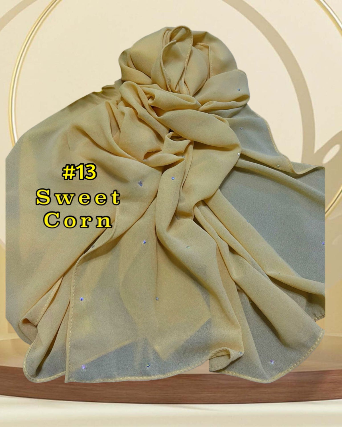 Shawl Chiffon Diamante (SHWL- 1045)
