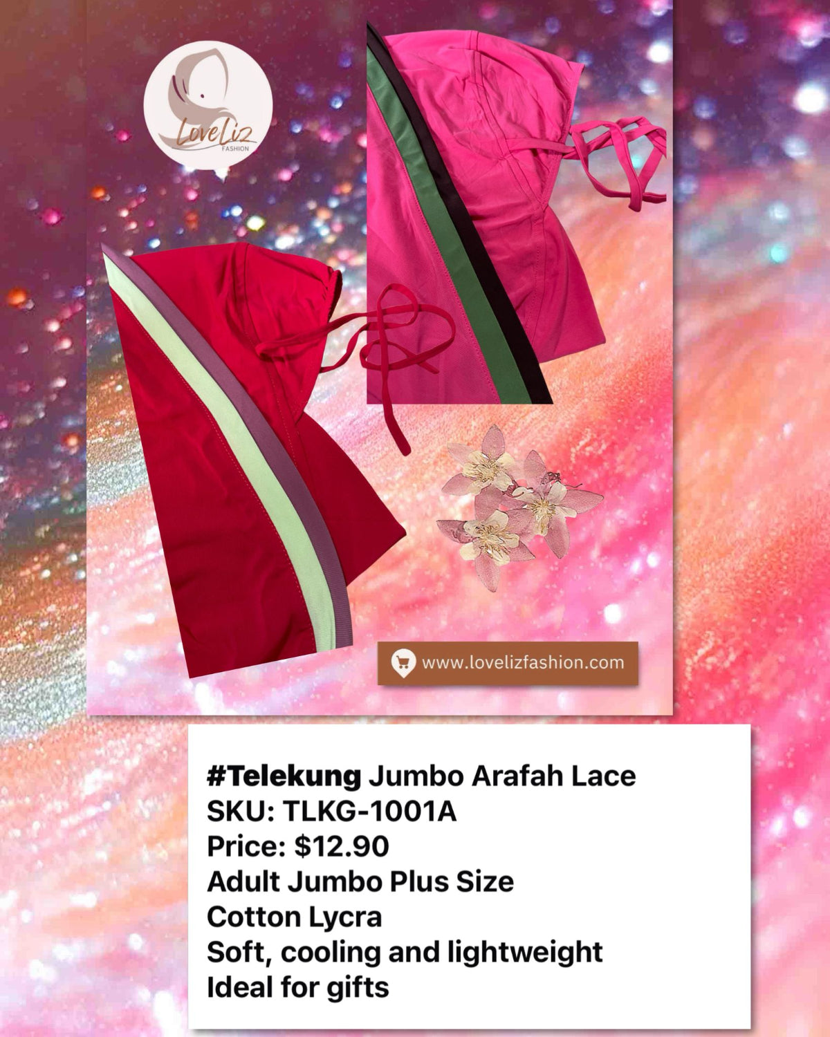 Telekung Arafah Lace Jumbo (TLKG- 1001A)