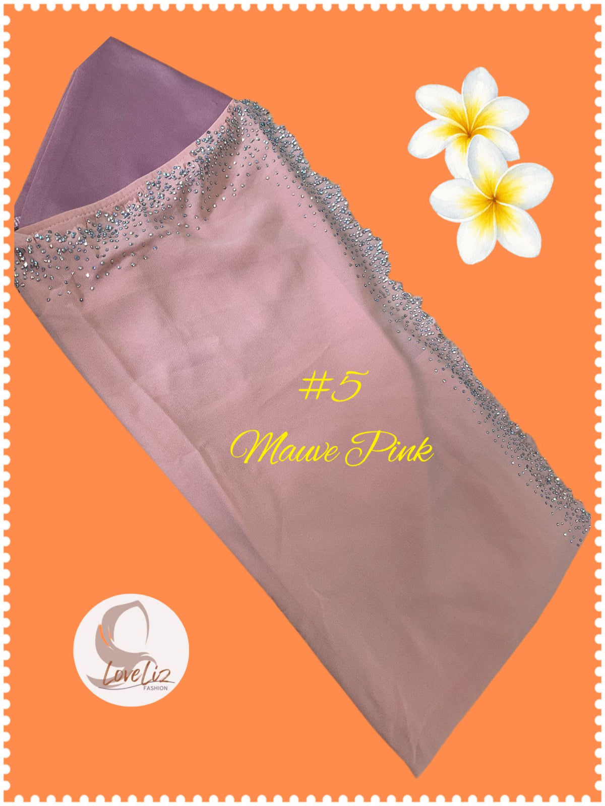 Instant Hijab Awning with Diamente (ISHL_0826/029)