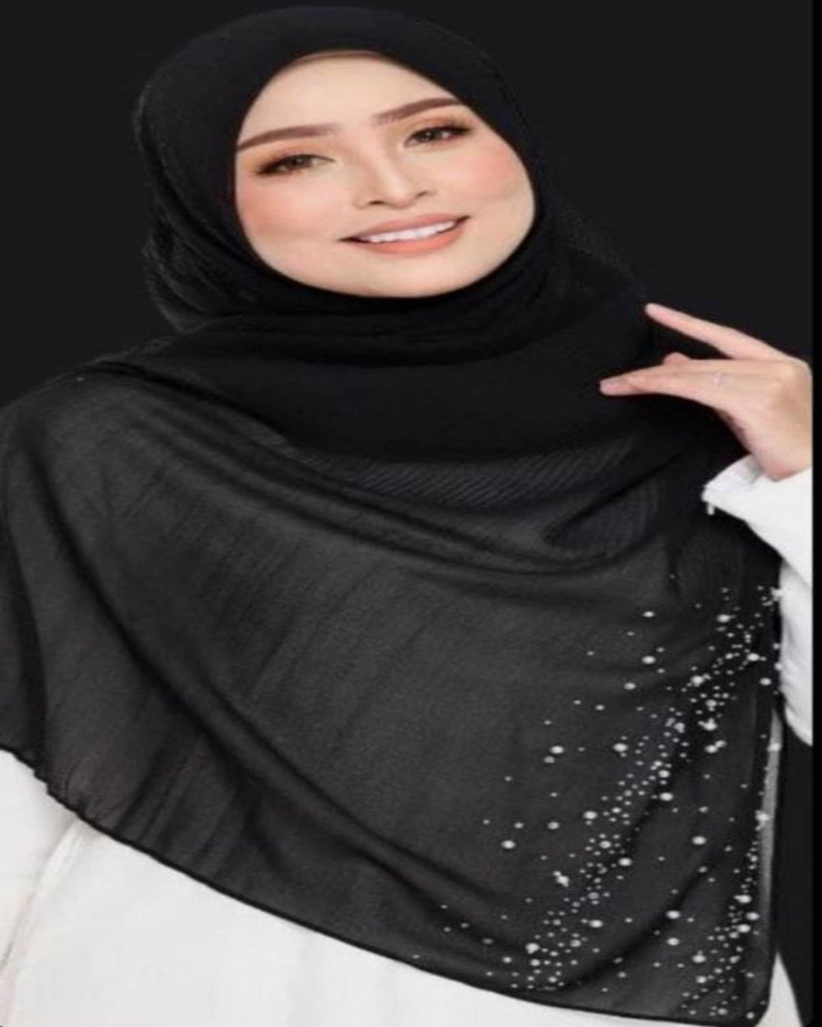 Shawl Chiffon Pleated Crush (SHWL- 1044)