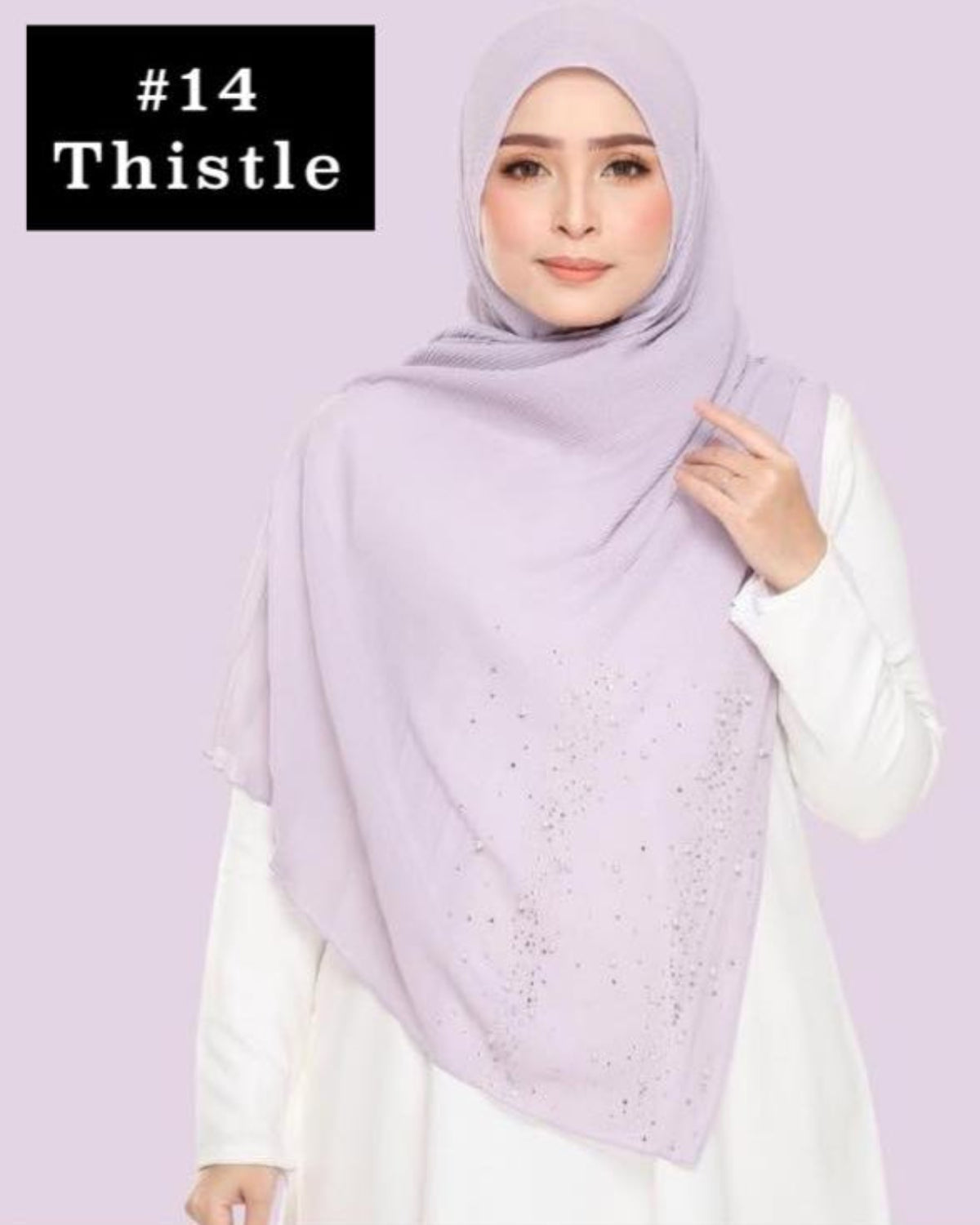 Shawl Chiffon Pleated Crush (SHWL- 1044)