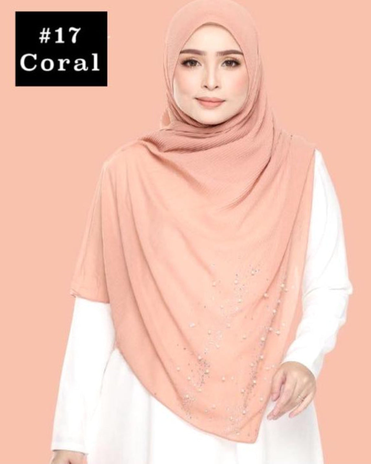 Shawl Chiffon Pleated Crush (SHWL- 1044)