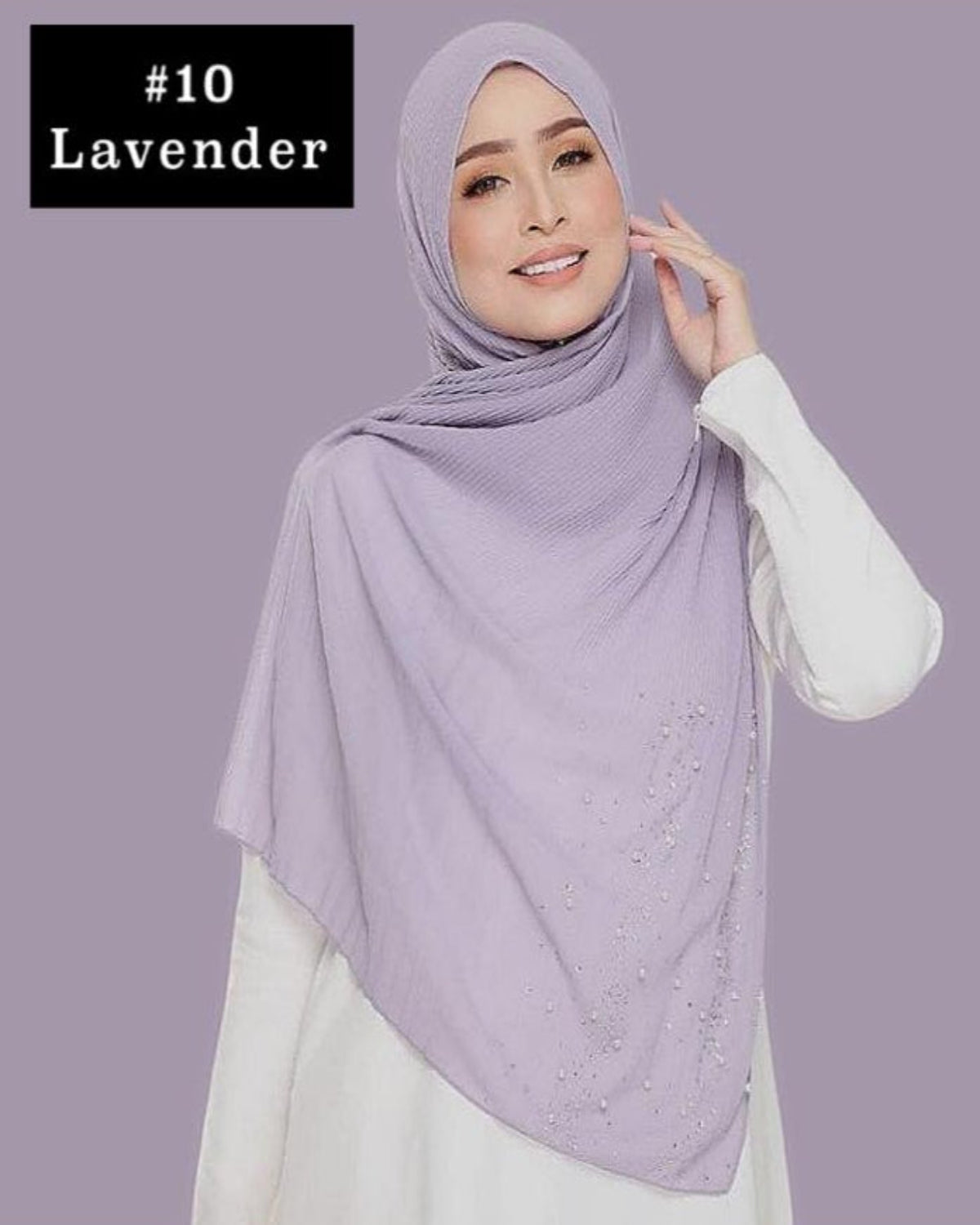 Shawl Chiffon Pleated Crush (SHWL- 1044)