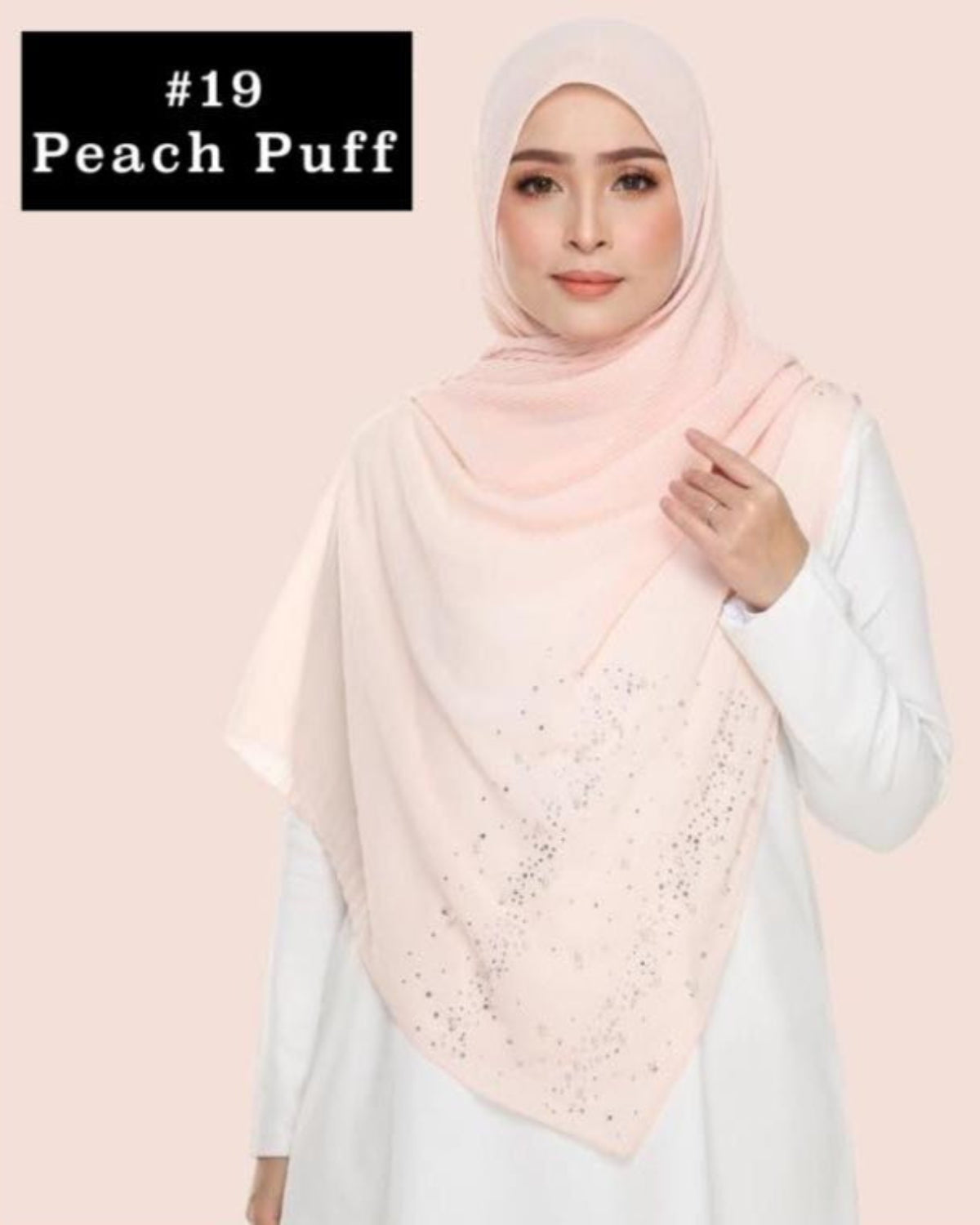Shawl Chiffon Pleated Crush (SHWL- 1044)