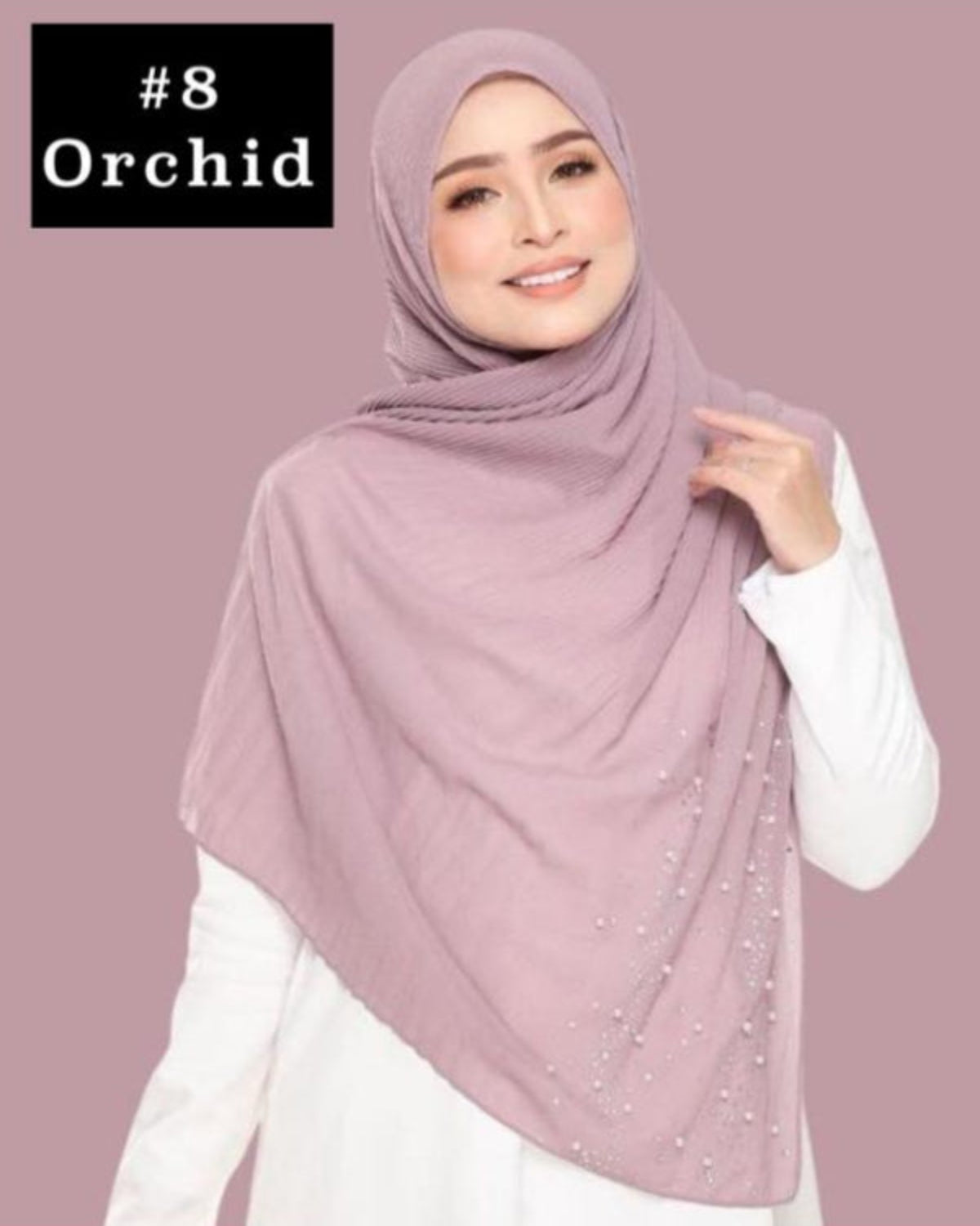Shawl Chiffon Pleated Crush (SHWL- 1044)