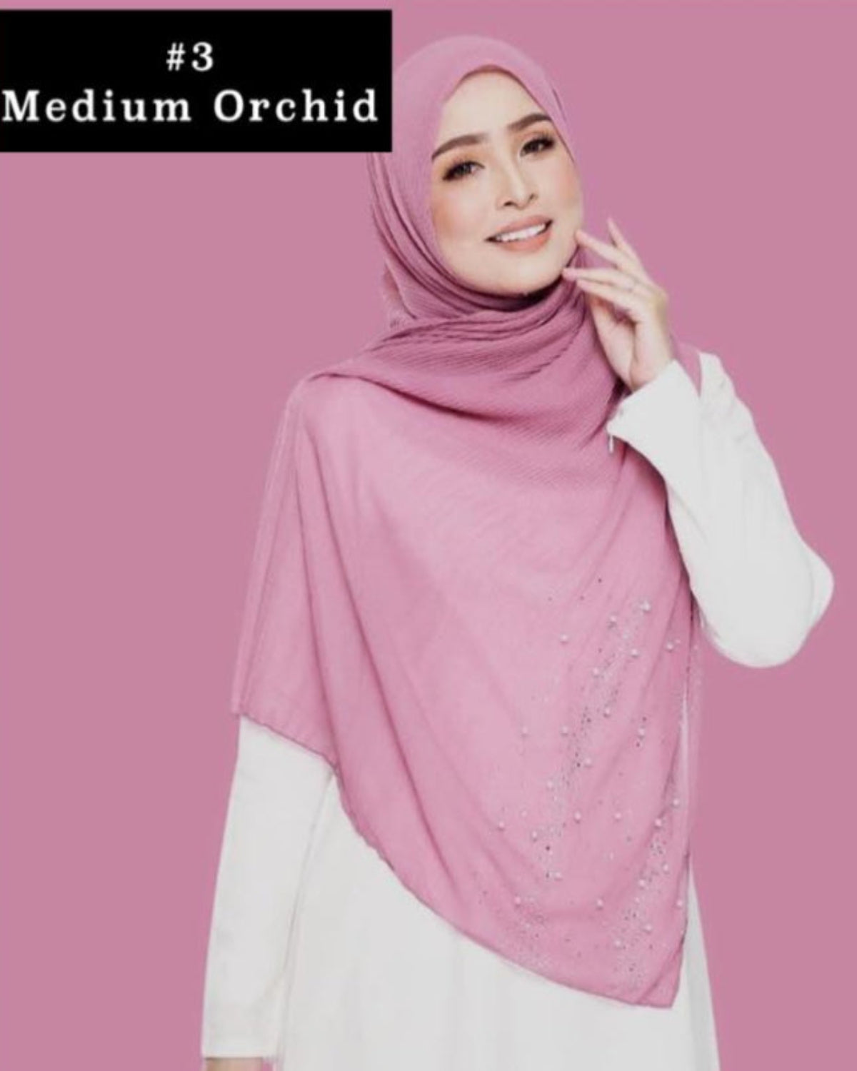 Shawl Chiffon Pleated Crush (SHWL- 1044)