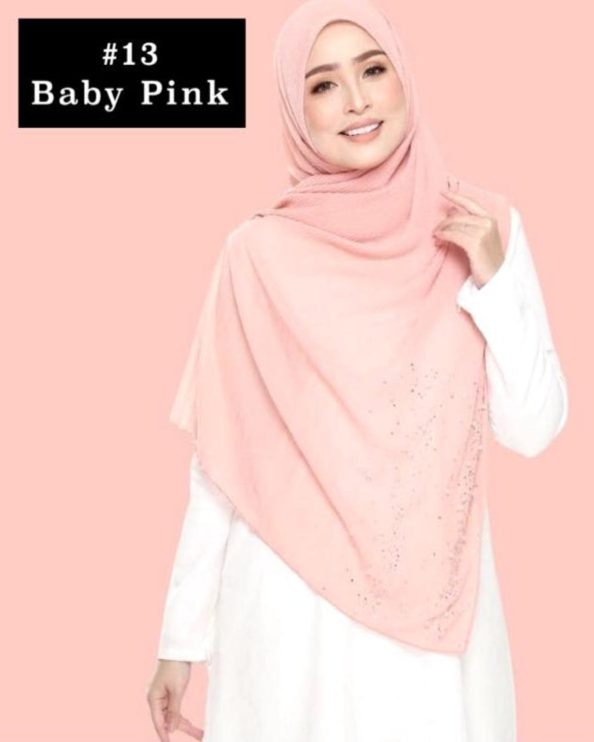 Shawl Chiffon Pleated Crush (SHWL- 1044)