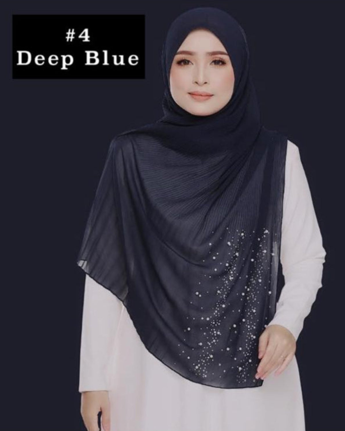 Shawl Chiffon Pleated Crush (SHWL- 1044)