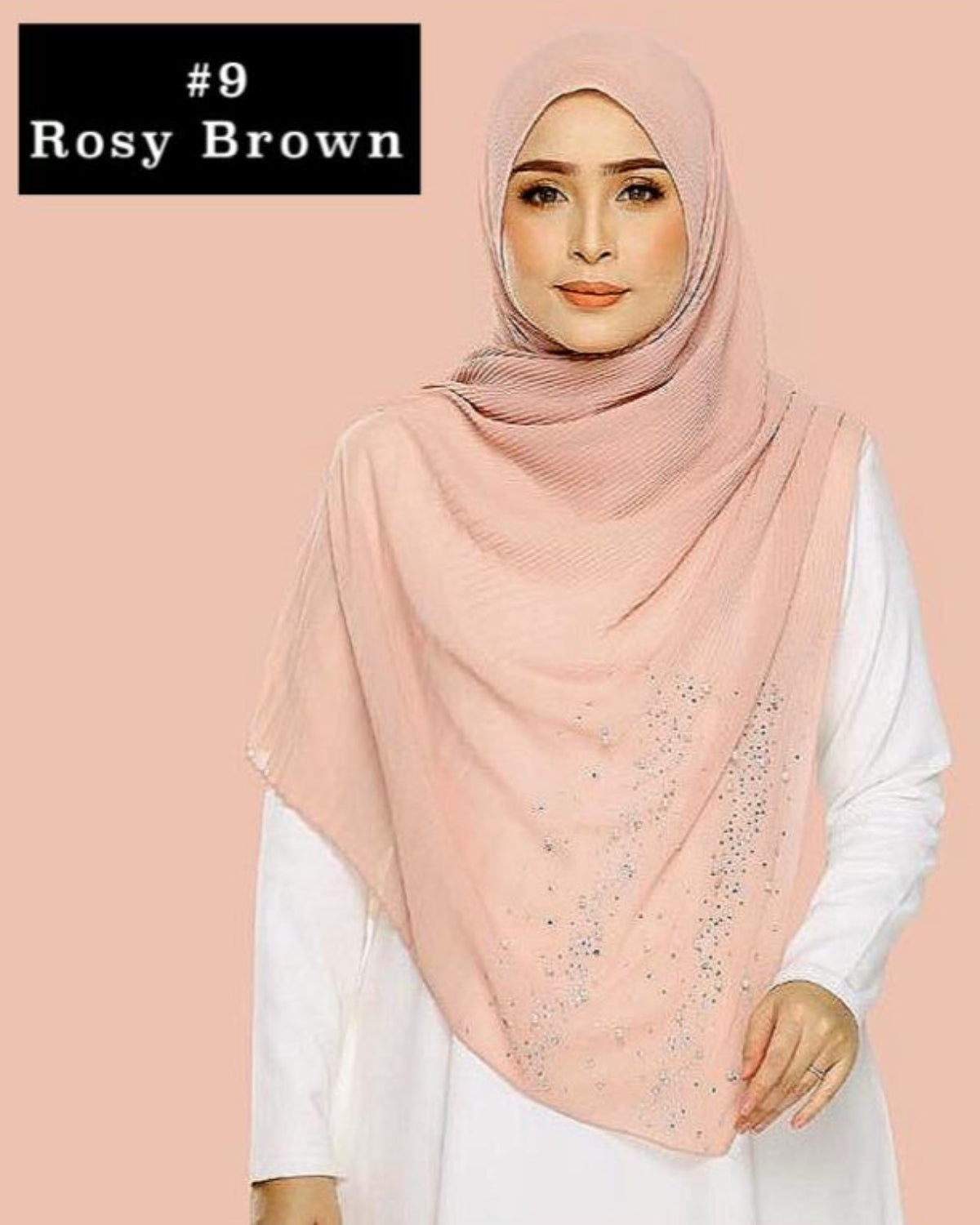 Shawl Chiffon Pleated Crush (SHWL- 1044)