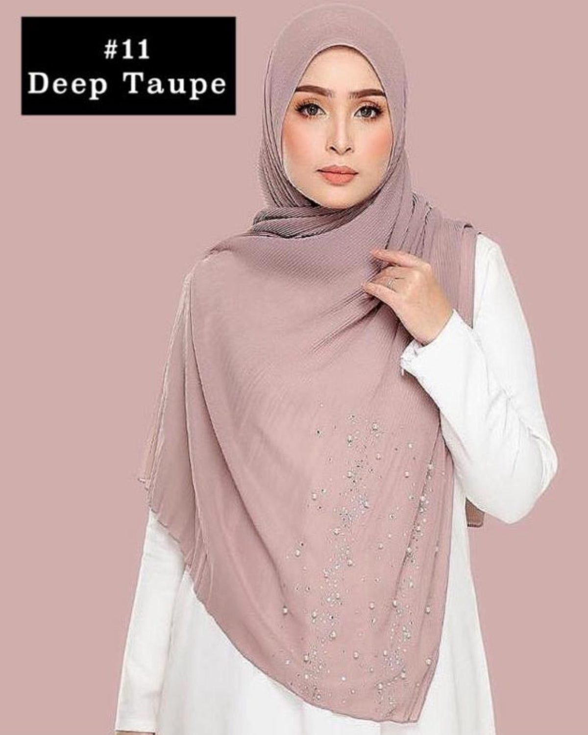 Shawl Chiffon Pleated Crush (SHWL- 1044)