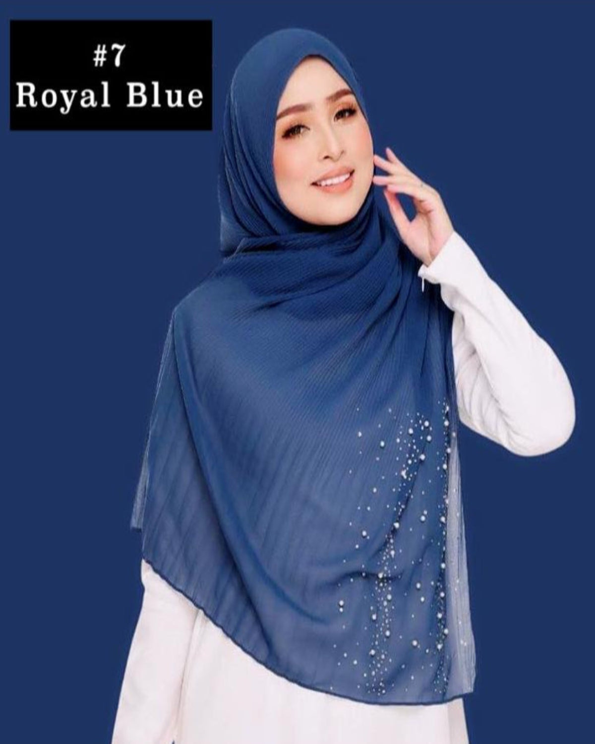 Shawl Chiffon Pleated Crush (SHWL- 1044)