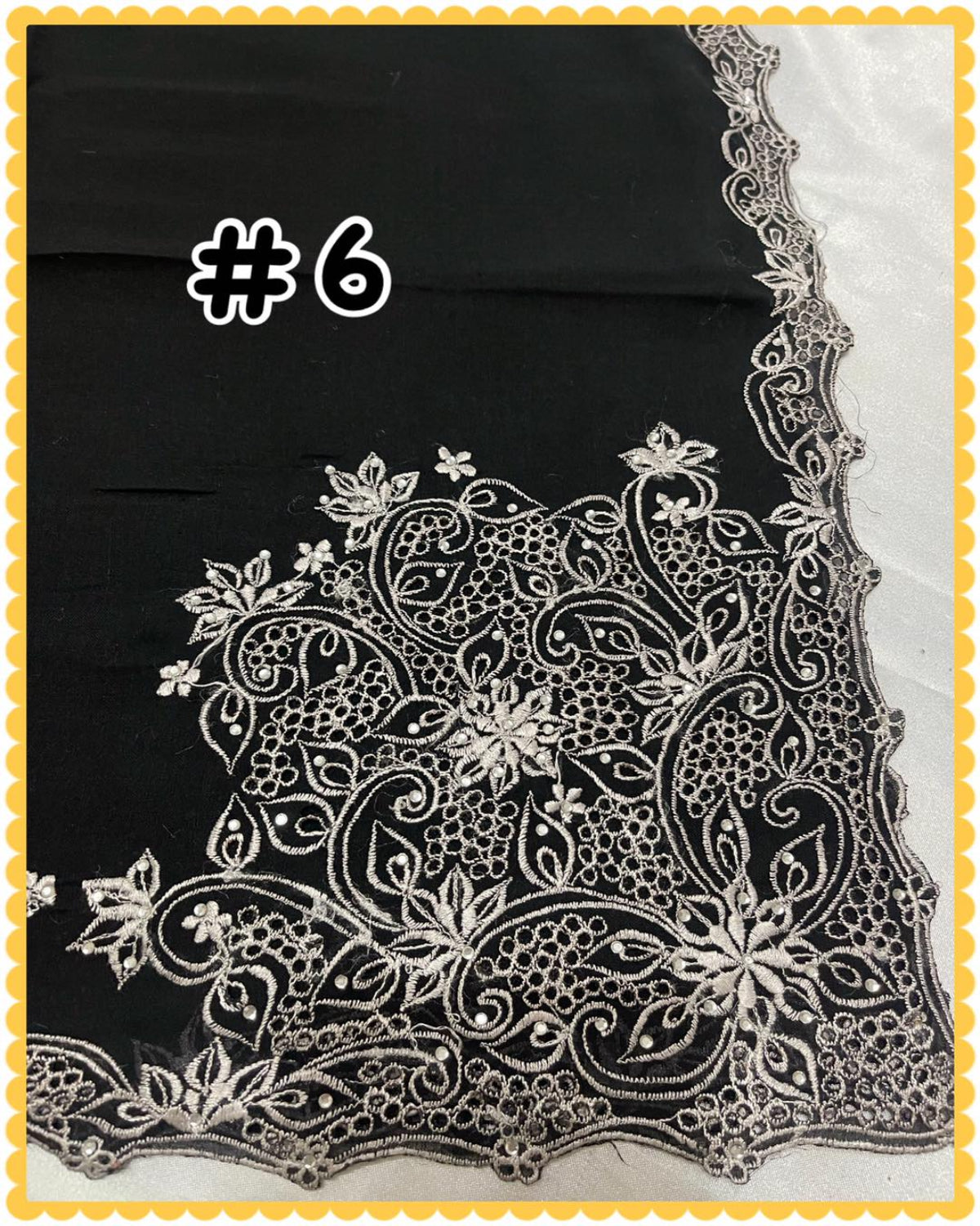Bawal Cotton Embroidery (BAWL- 1030) (Sulaman & Diamante)