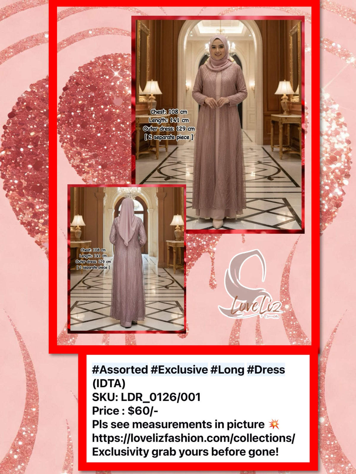 Assorted Exclusive Long Dress (LDR_0126/001) (#IDTA)