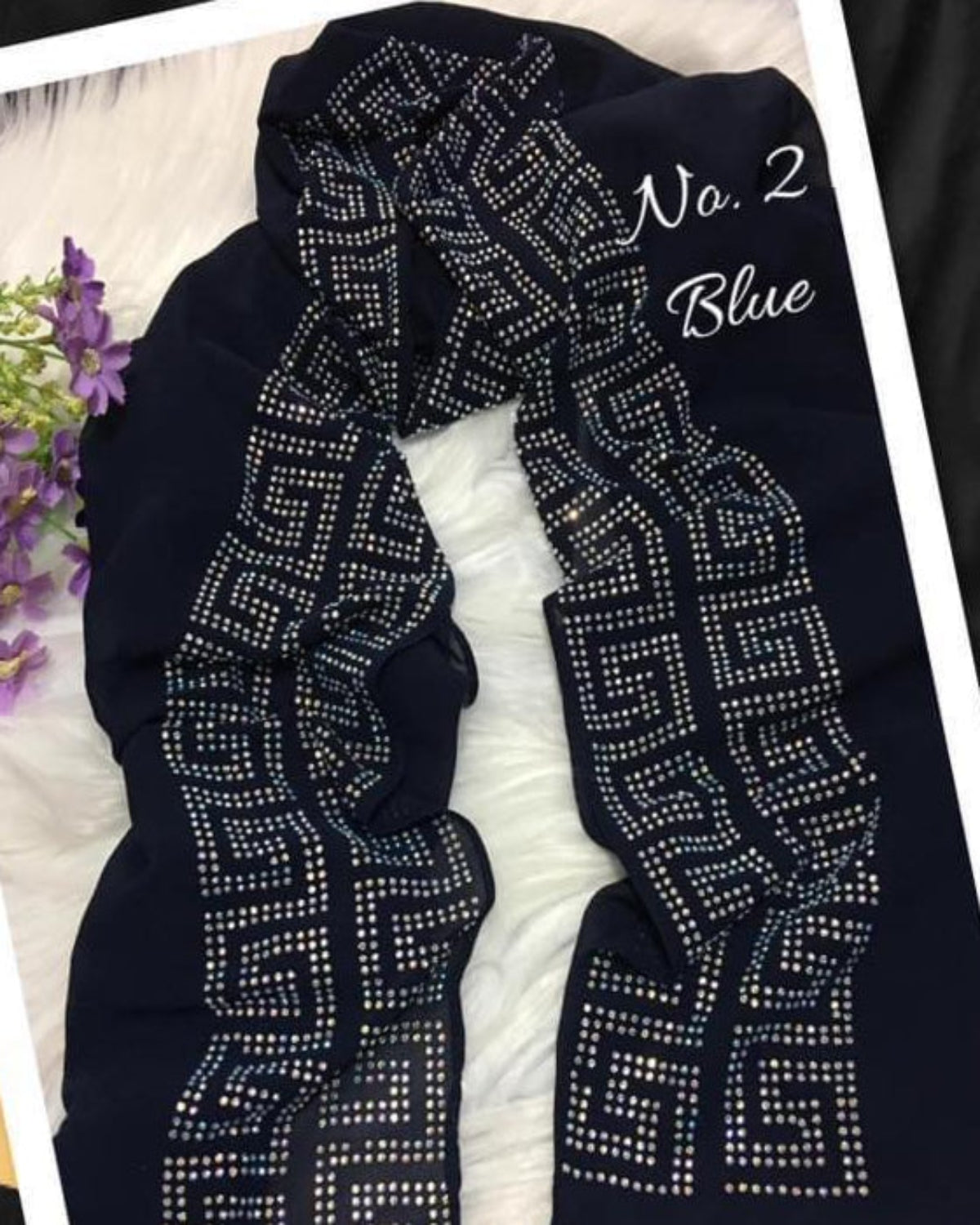 Royal Diamante Shawl (SHWL- 1001)