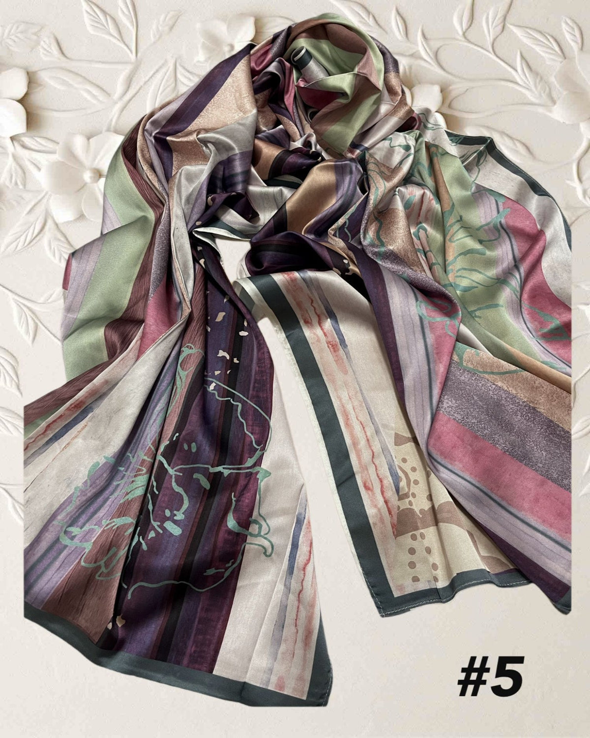 Exclusive Shawl Satin Printed (SHWL- 1047)
