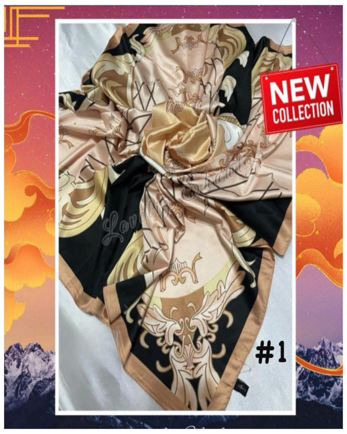 Exclusive Bawal Satin Printed (EBAWL- 1005)