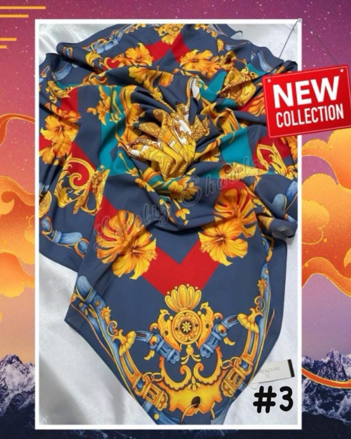 Exclusive Bawal Satin Printed (EBAWL- 1005)