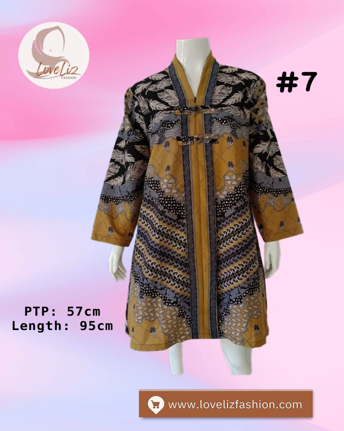 Assorted Batik Tunic Dresses (BADR(T)- 1001) (#PE)