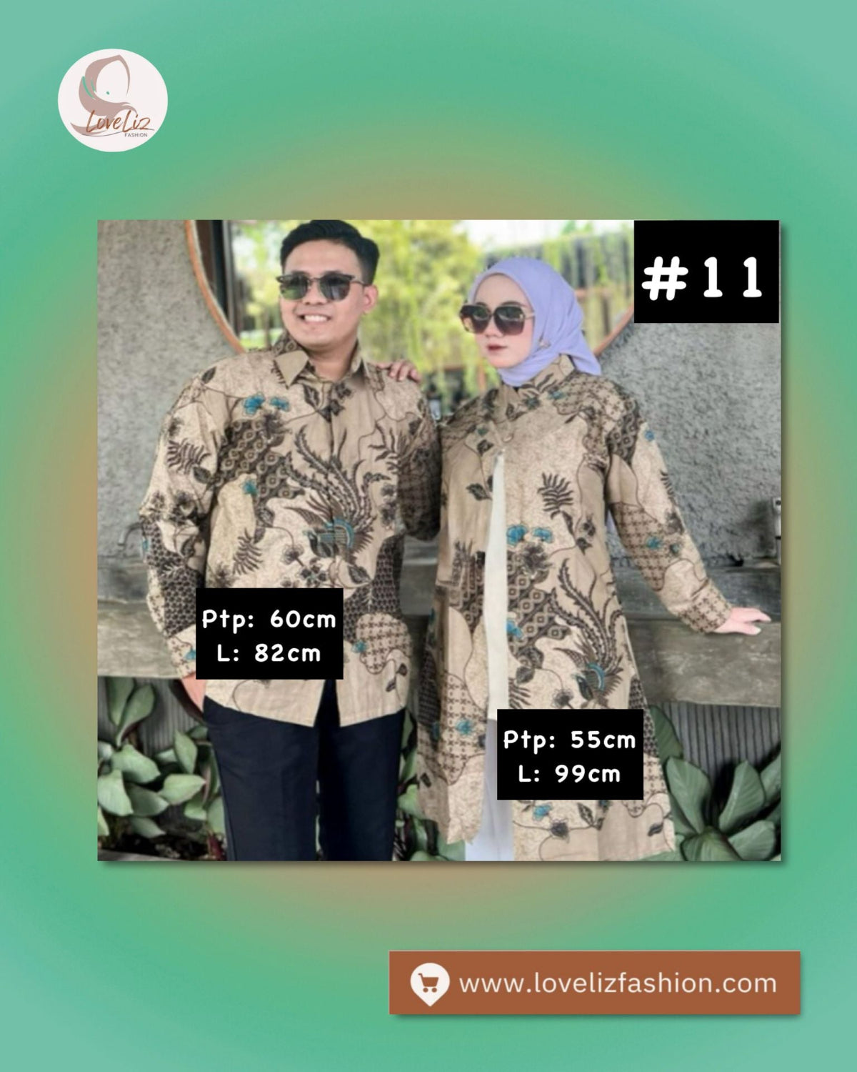 Batik Couple Sets (BCS- 1001) (#AAT)