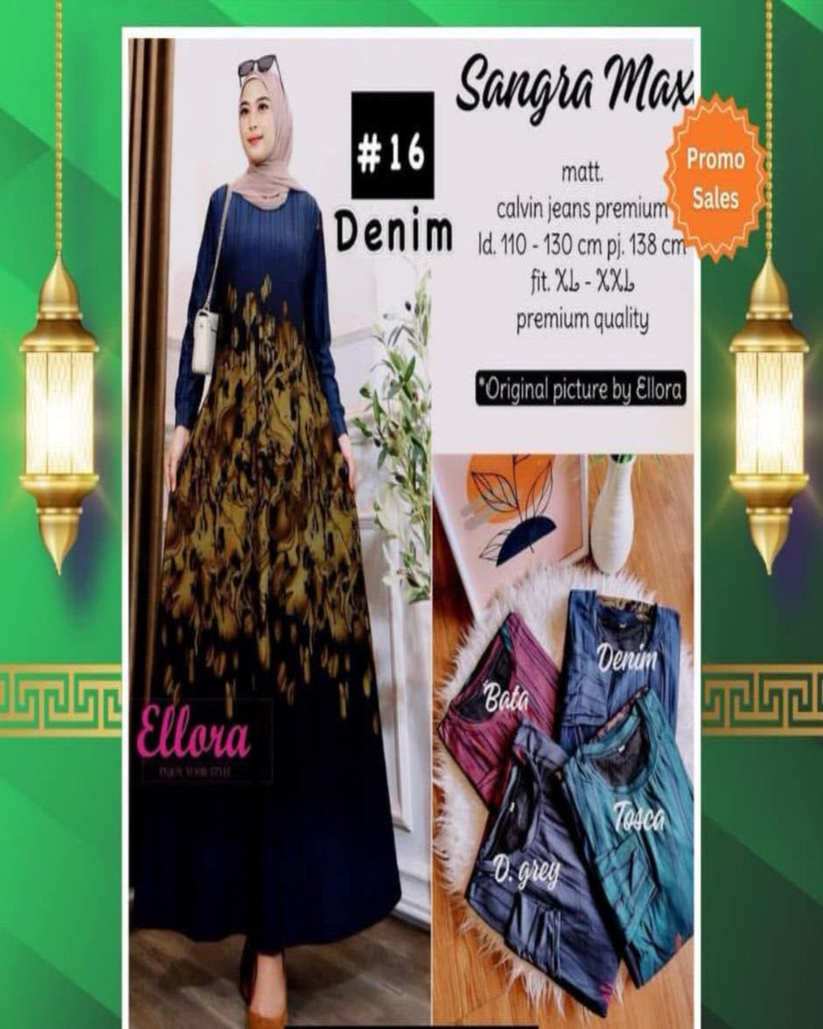 Assorted Maxi Dress (GAMIS- 1008) (#PE) - Your Go-To Maxi Dress