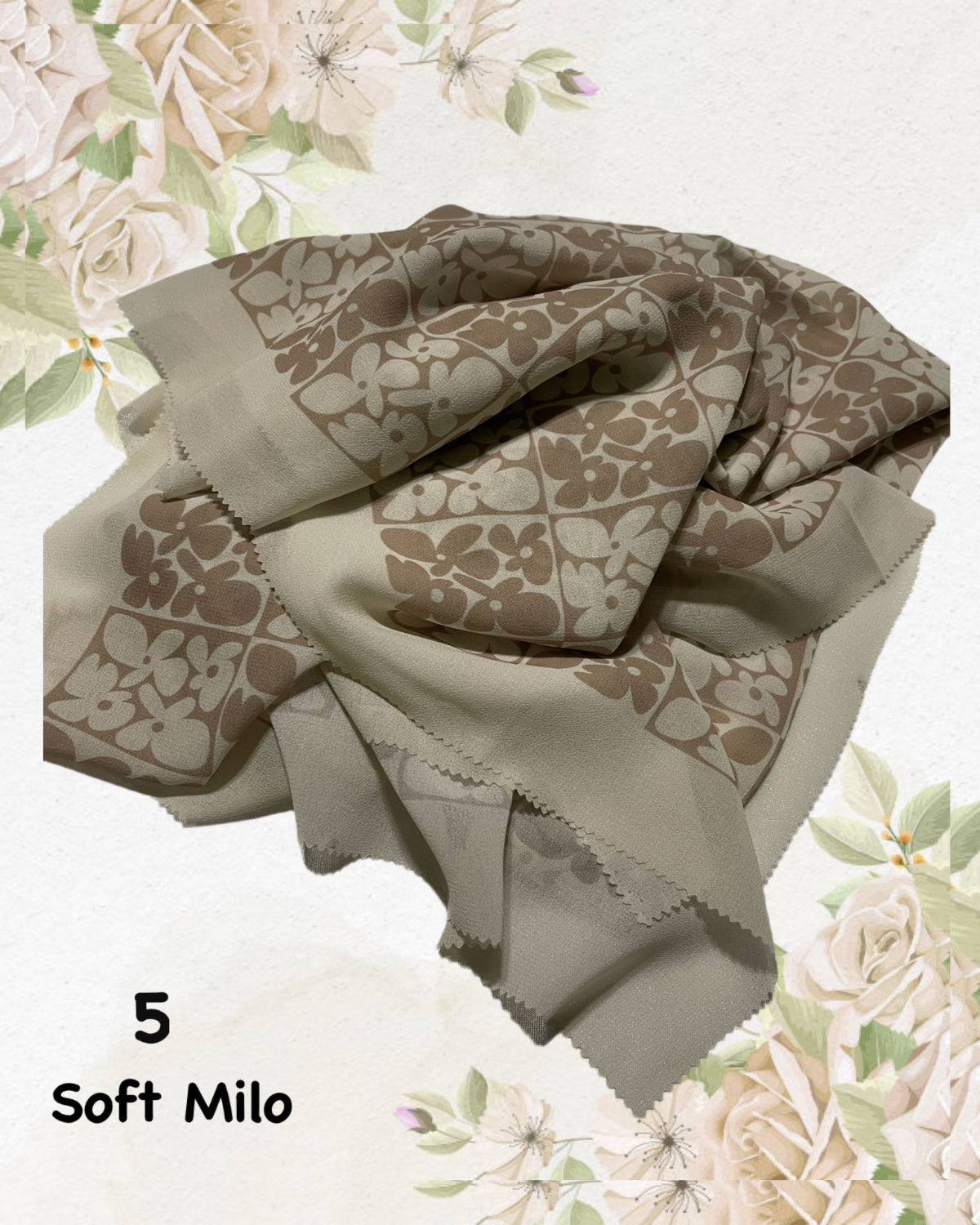 Shawl Korean Chiffon Pleated Laser Cut - A Fusion of Tradition and Trend (SHWL- 1058)