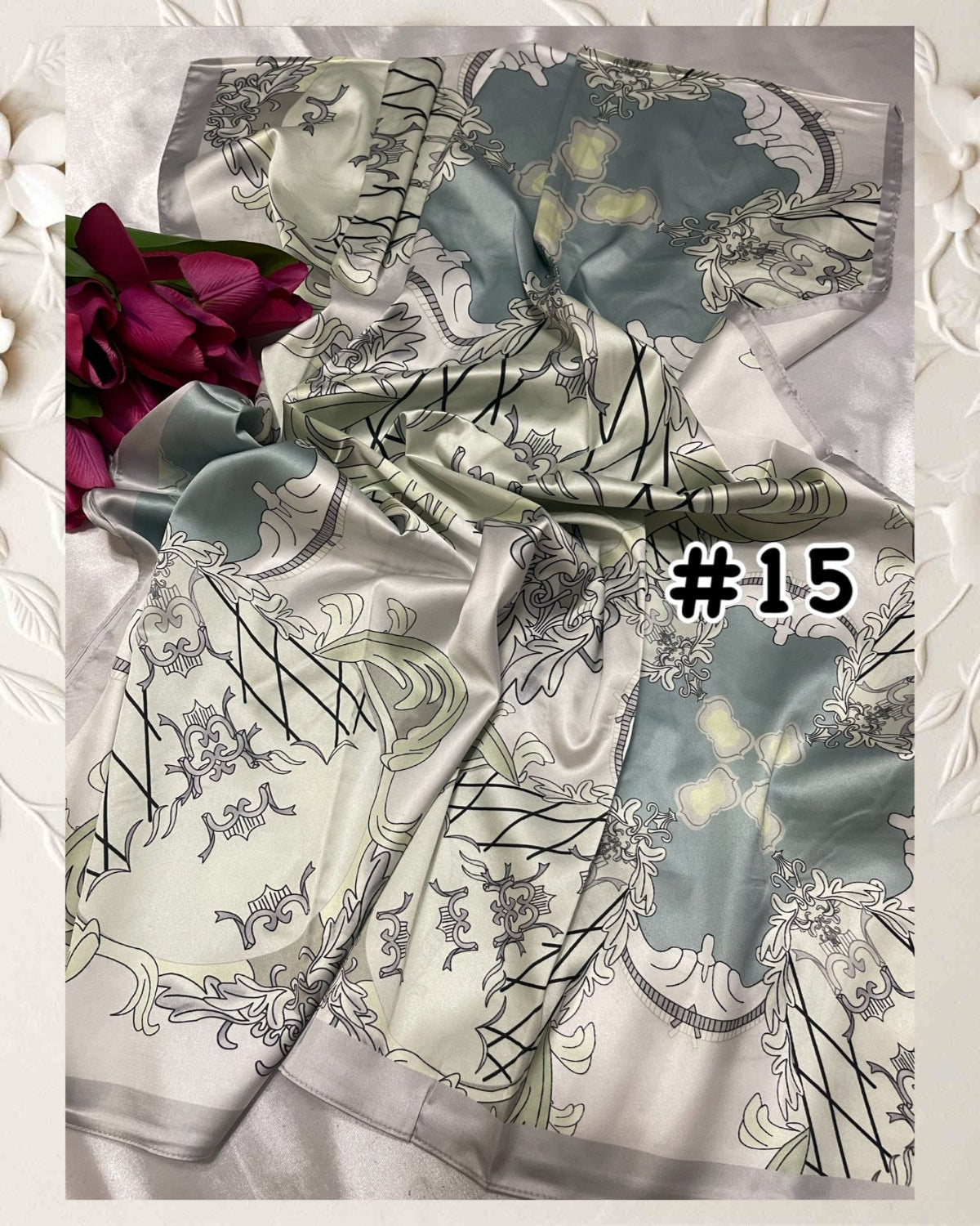 Exclusive Shawl Satin Printed (SHWL- 1047)