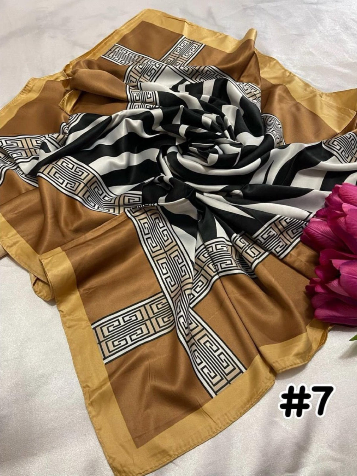 Bawal Satin Printed (BAWL- 1034) Chic & Elegant - Essentials Wear for Muslimah Woman’s Wardrobe