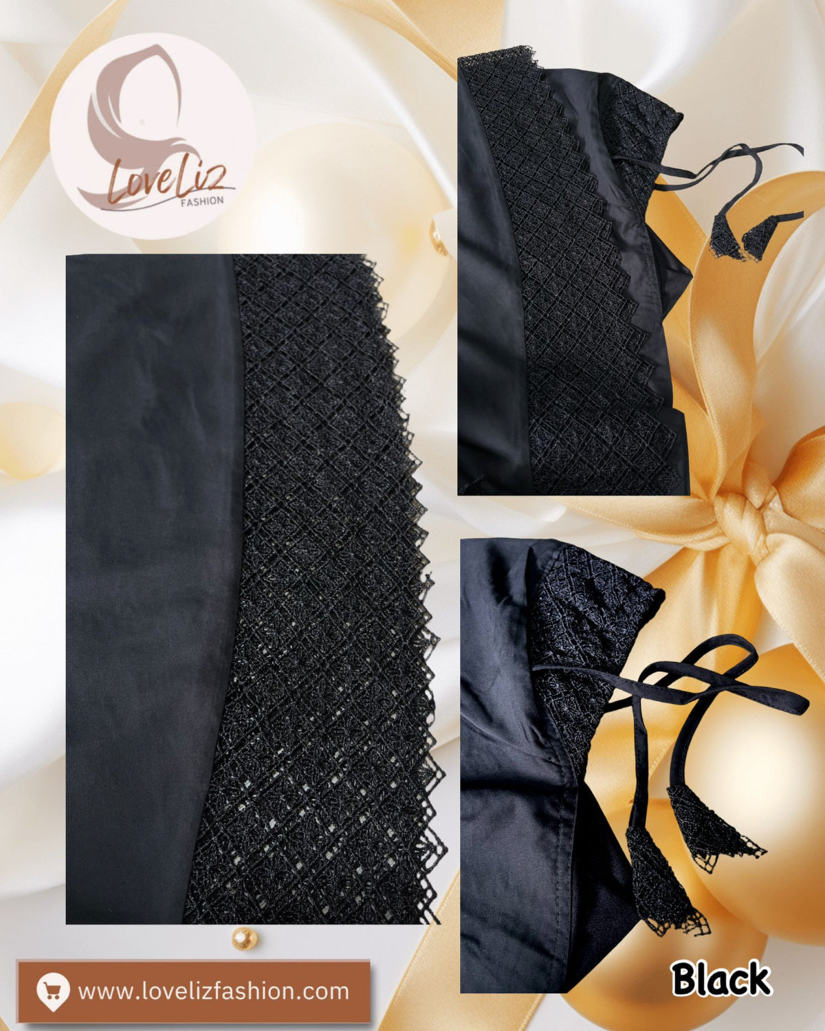 Telekung Cotton Lace (TLKG- 1032) (#AT)