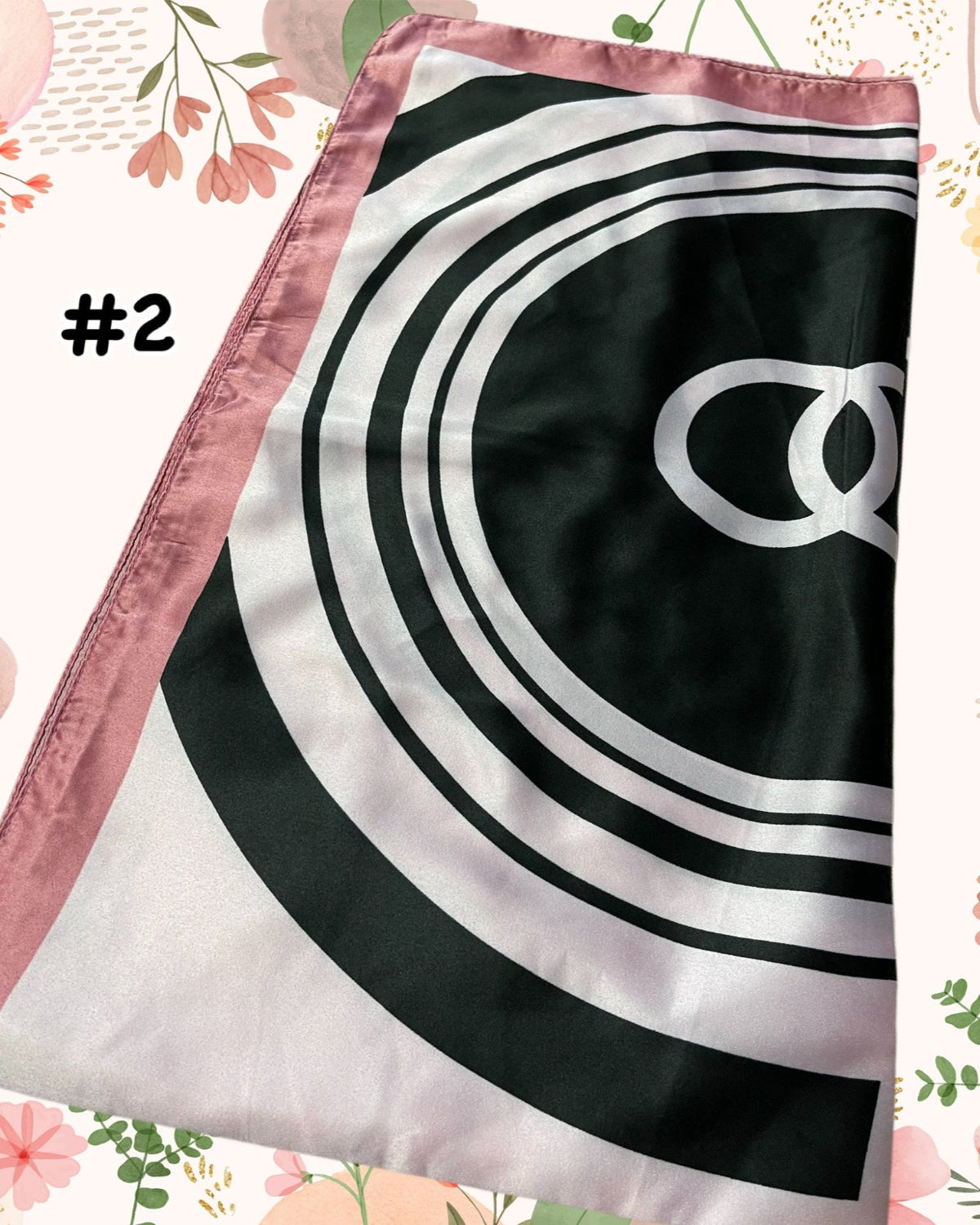 Bawal Satin Printed (BAWL- 1034) Chic & Elegant - Essentials Wear for Muslimah Woman’s Wardrobe