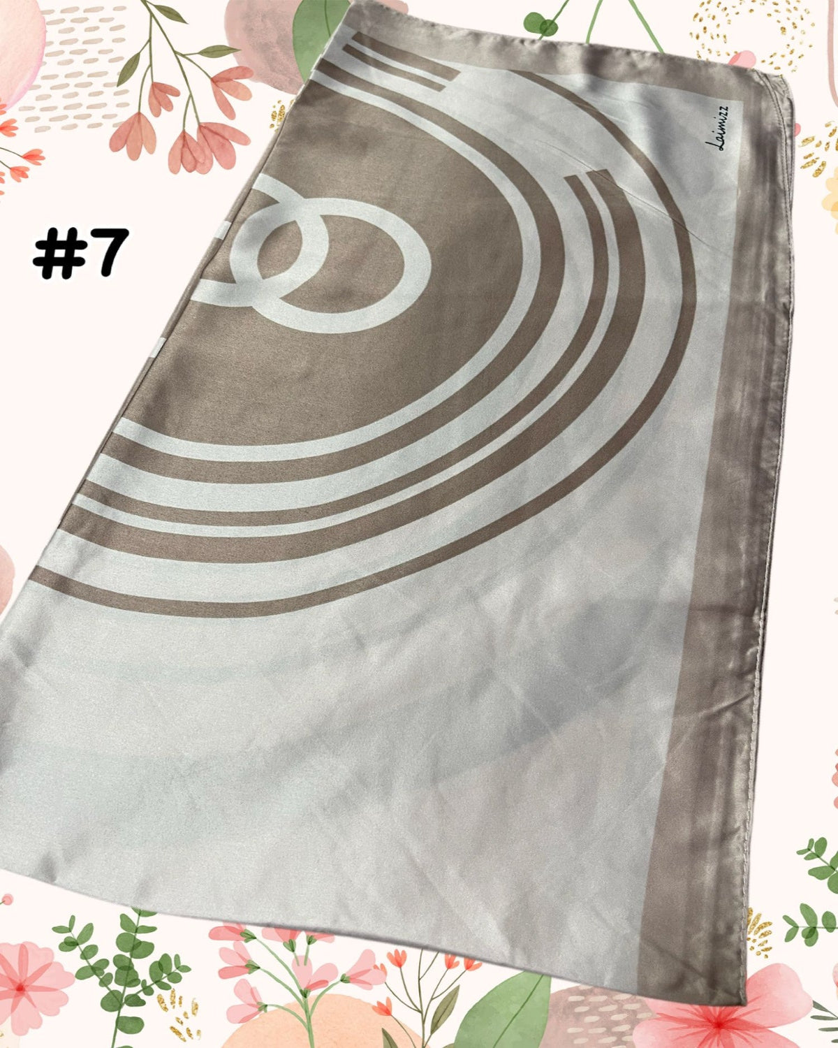 Bawal Satin Printed (BAWL- 1034) Chic & Elegant - Essentials Wear for Muslimah Woman’s Wardrobe