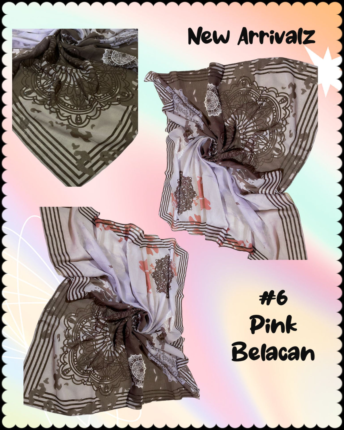 Bawal Printed with Batu (BAWL- 1039) (#SBTS)