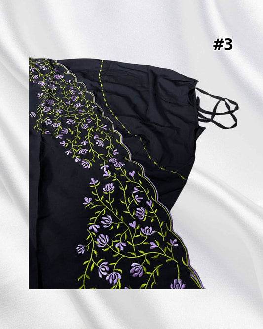 Telekung Black Cotton Vietnam (TLKG- 1031) (#AT)