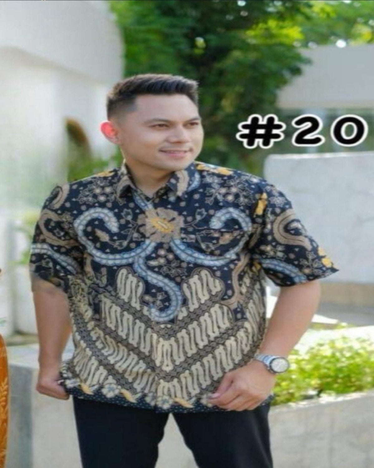 Short Sleeves Shirts Series Batik Solo- (BASO(S)- 1003) (#PE)