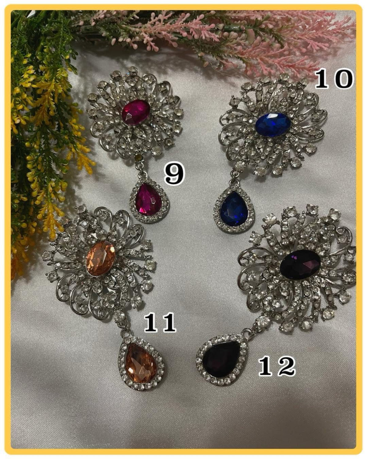 Assorted Brooches (ASRY- 1045/1056) (#KN7)