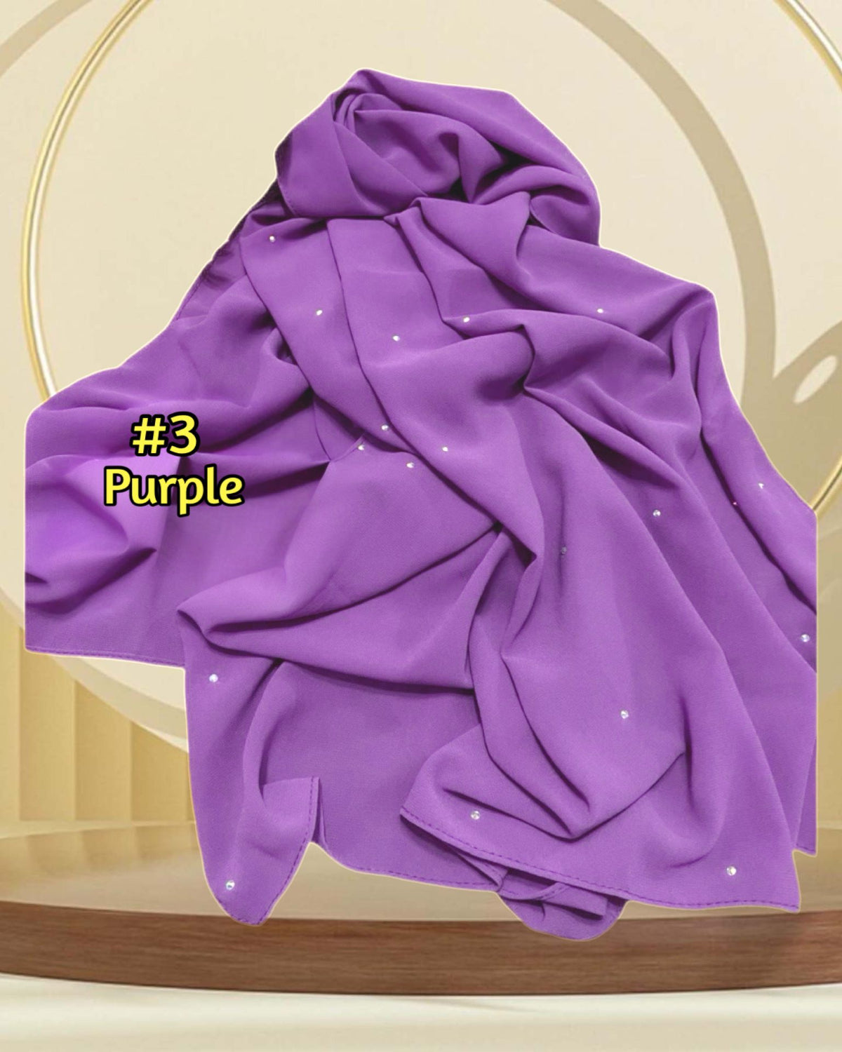 Shawl Chiffon Diamante (SHWL- 1045)