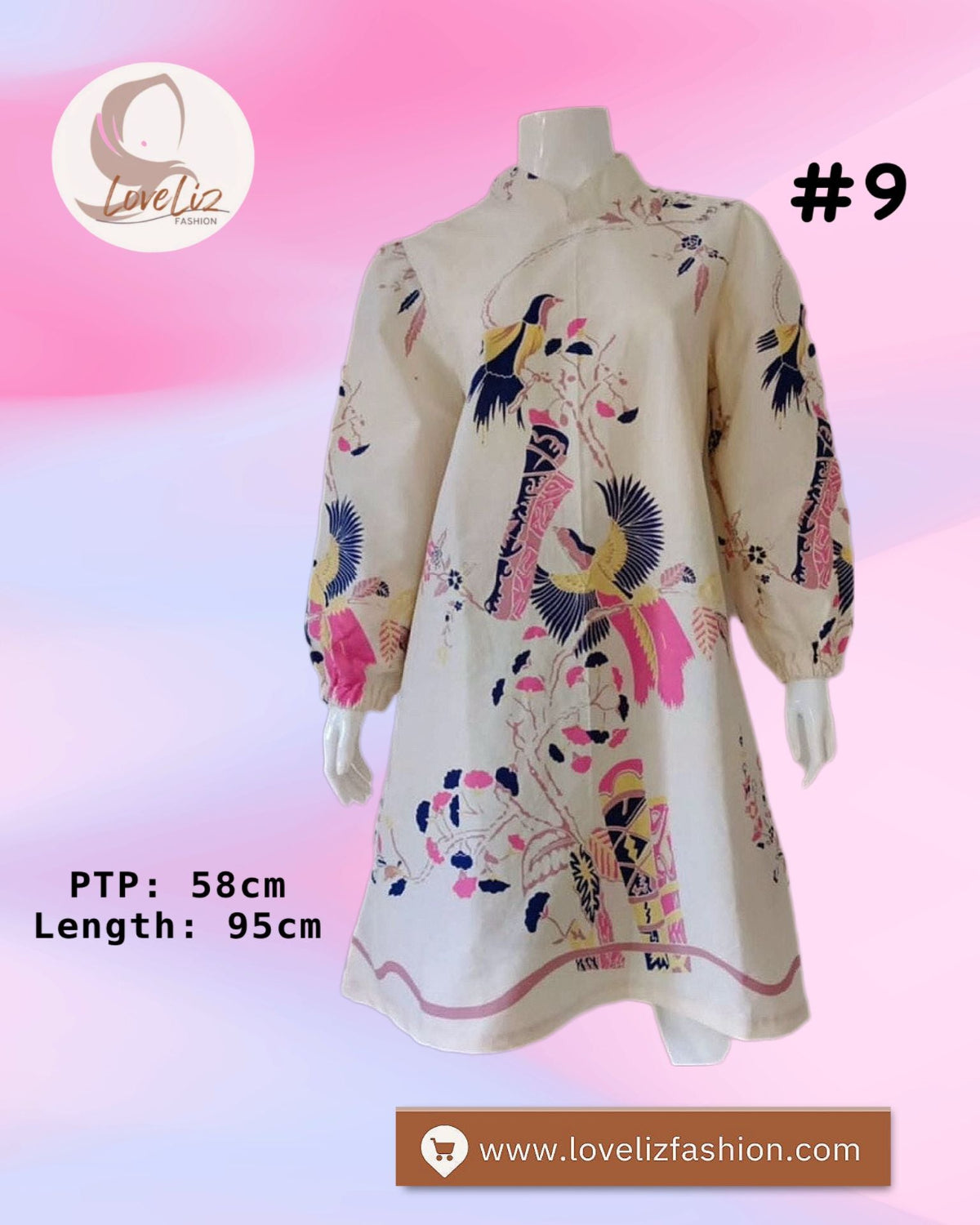 Assorted Batik Tunic Dresses (BADR(T)- 1001) (#PE)