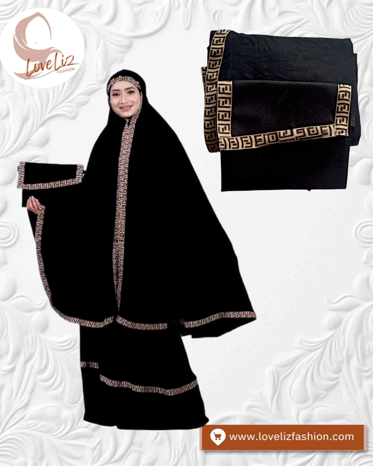 Exclusive Telekung Fendi Inspired (TLKG- 1022)