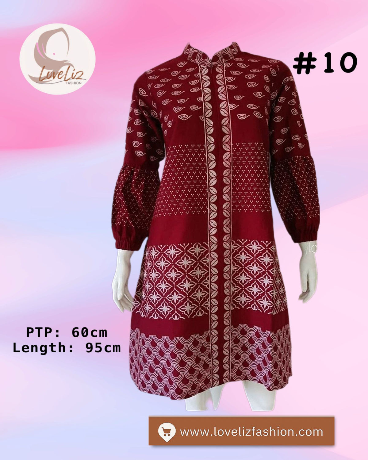 Assorted Batik Tunic Dresses (BADR(T)- 1001) (#PE)