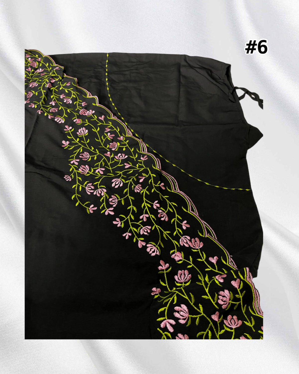 Telekung Black Cotton Vietnam (TLKG- 1031) (#AT)